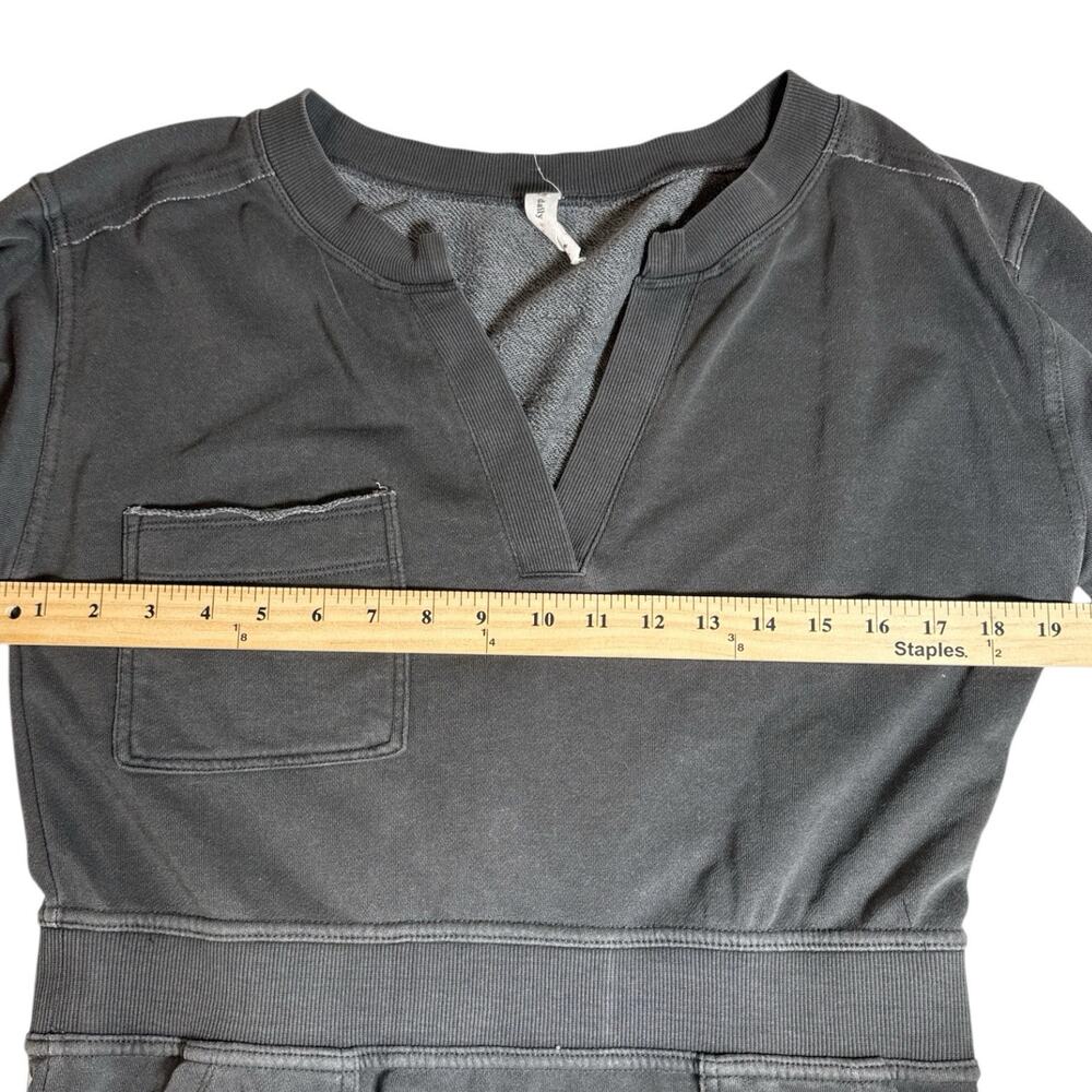Daily Practice by Anthropologie Gray Mini Dress Size M Pockets Casual Athleisure - Picture 3 of 6